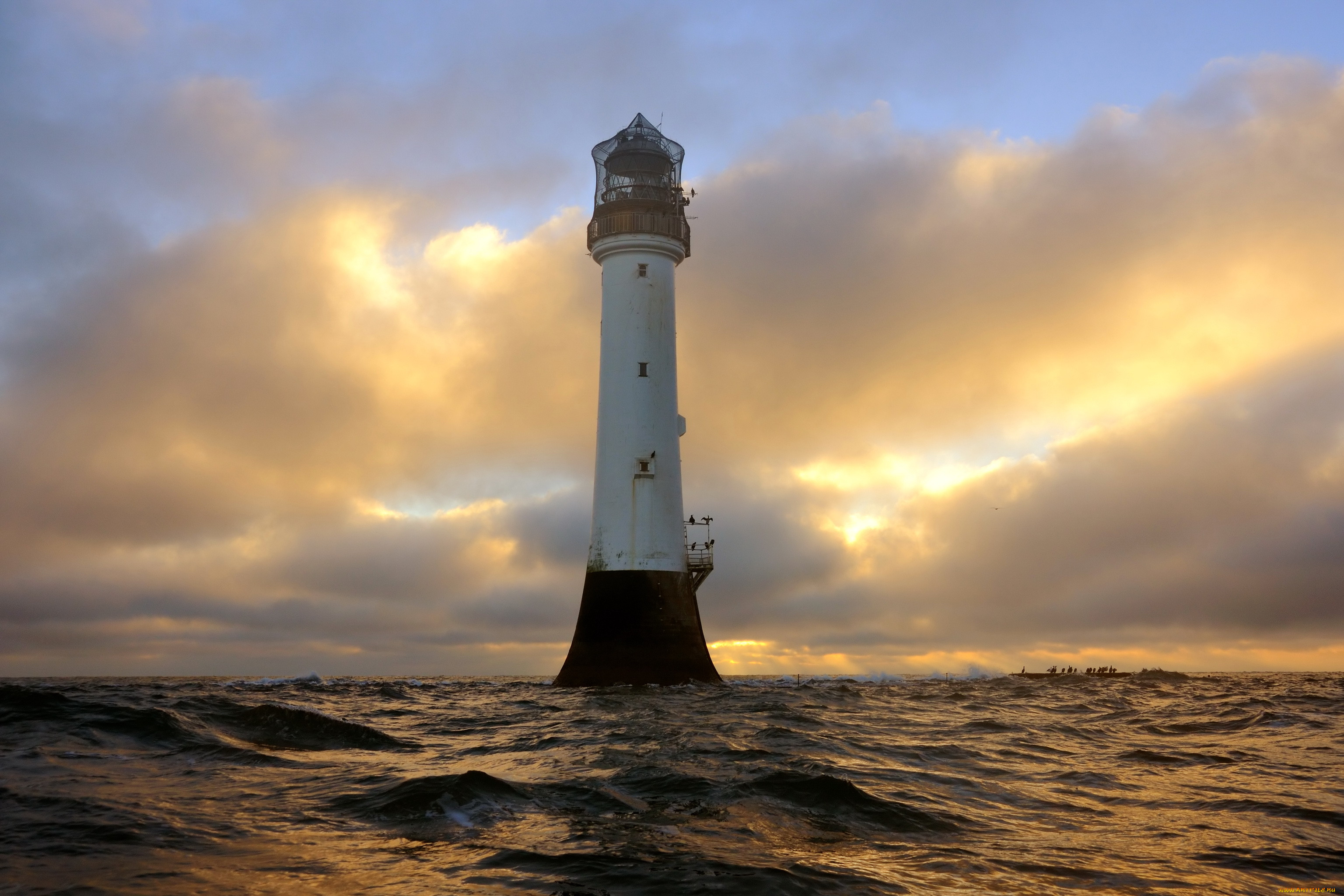 bell, rock, lighthouse, angus, scotland, , , , 